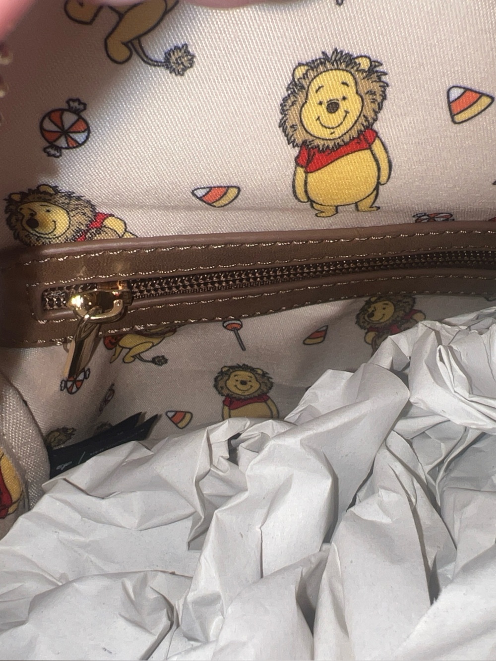 NWT - Disney Winnie the Pooh Lion Costume Pumpkin Mini Backpack - Picture 9 of 9